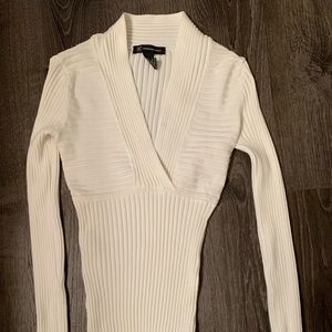 INC Ribbed V-Neck Sweater